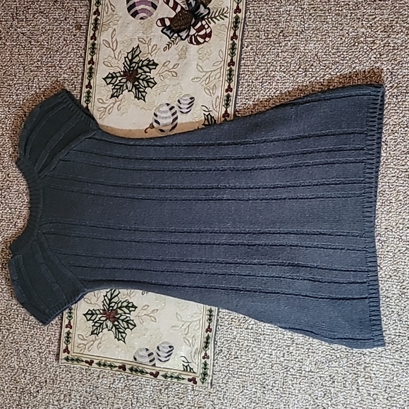 Gently loved Long sweater by Derek Heart size Girls medium 10/12 EUC dark grey - Picture 8 of 10